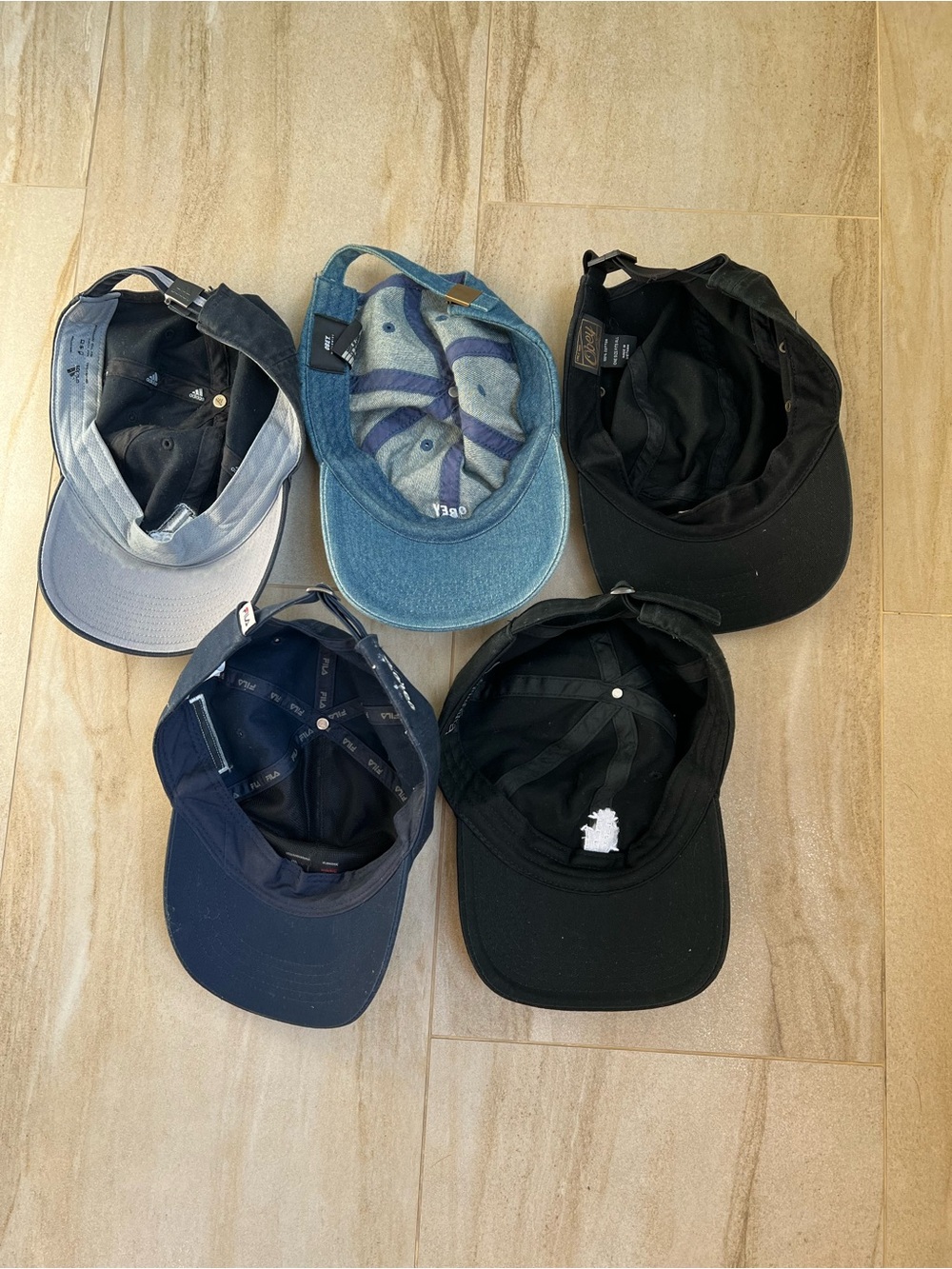 Bundle of Five Various Logo Baseball Cap - Picture 2 of 8